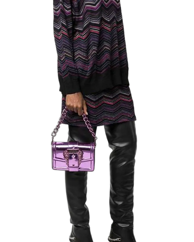 Versace Jeans Women's Crossbody Bag Purple Polyamide Crossbody-bags Purple