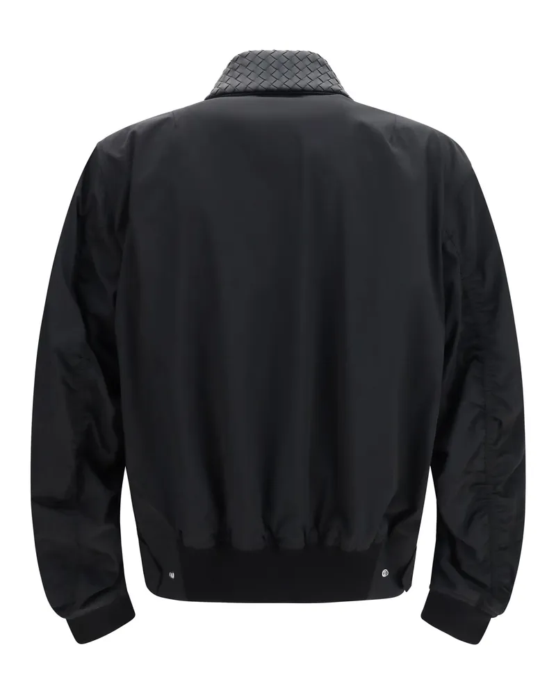 Bottega Veneta Men's Jacket Padded Technical Nylon Double Black Polyamide Black