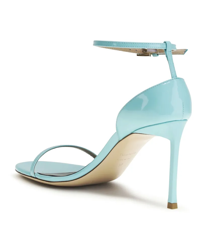 Tom Ford Women's Sandals Vertigo Patent Leather Aqua Calf Aqua