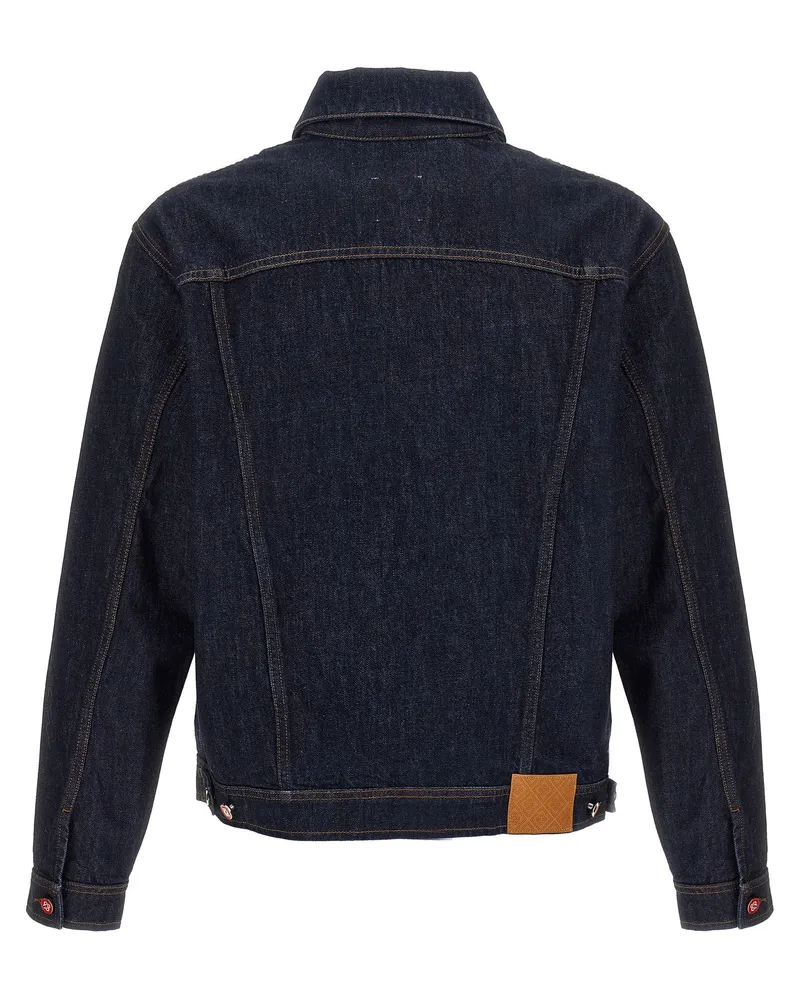 Casablanca Paris Cotton Denim Jacket — Navy Navy