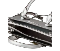 Women's Satchel Silver Thermoplastic Polyurethane Polyester Satchel-bags
