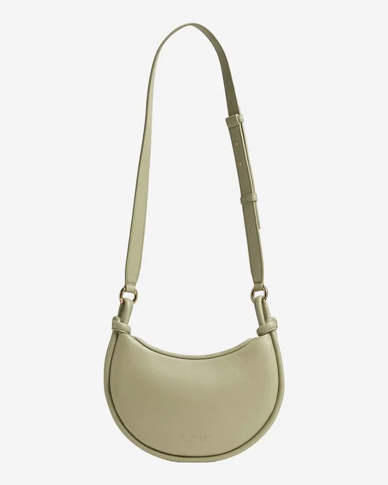 Bottega Veneta Women's Leather Cufflinks Shoulder Bag Light Green Lambskin Green
