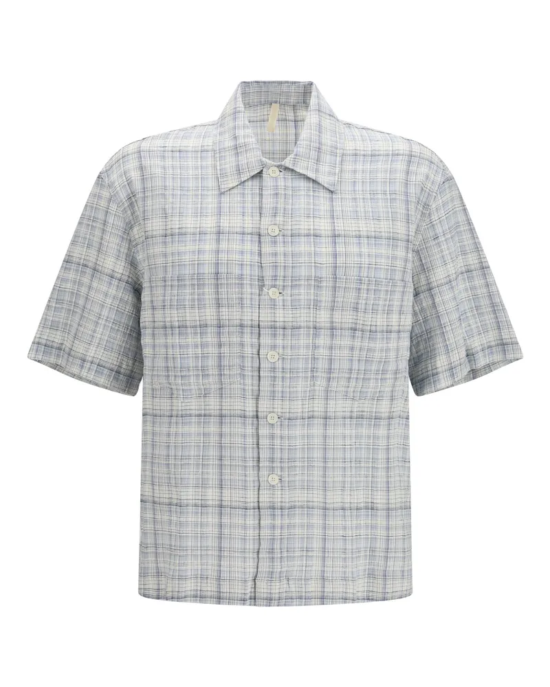 Sunflower Men's Short-Sleeved Shirt Adam Blue Cotton Blue