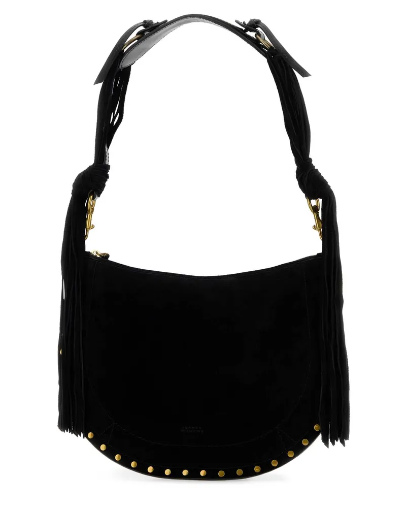 Isabel Marant Women's Black Suede Oskan Shoulder Bag Borse A Mano Black