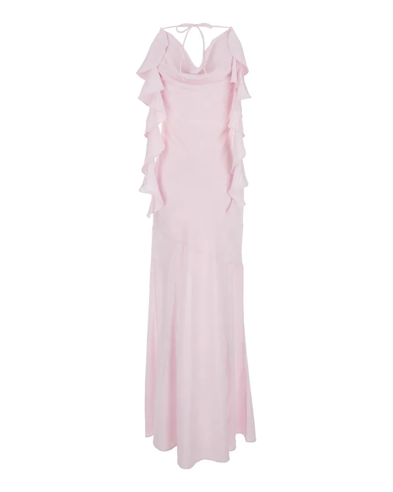 ROTATE Birger Christensen Rosa Dress — Pink Pink