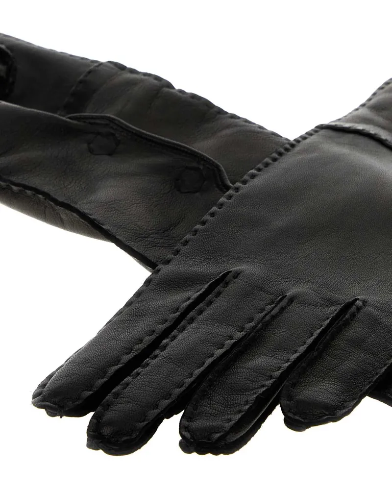Prada Women's Black Nappa Gloves Nero Exterior: Lamb Lining: Silk Guanti Black