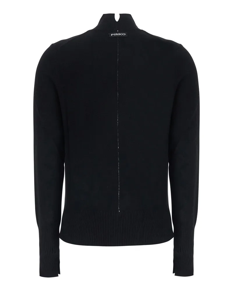 Pinko Wool and Cashmere Sweater — Black Black