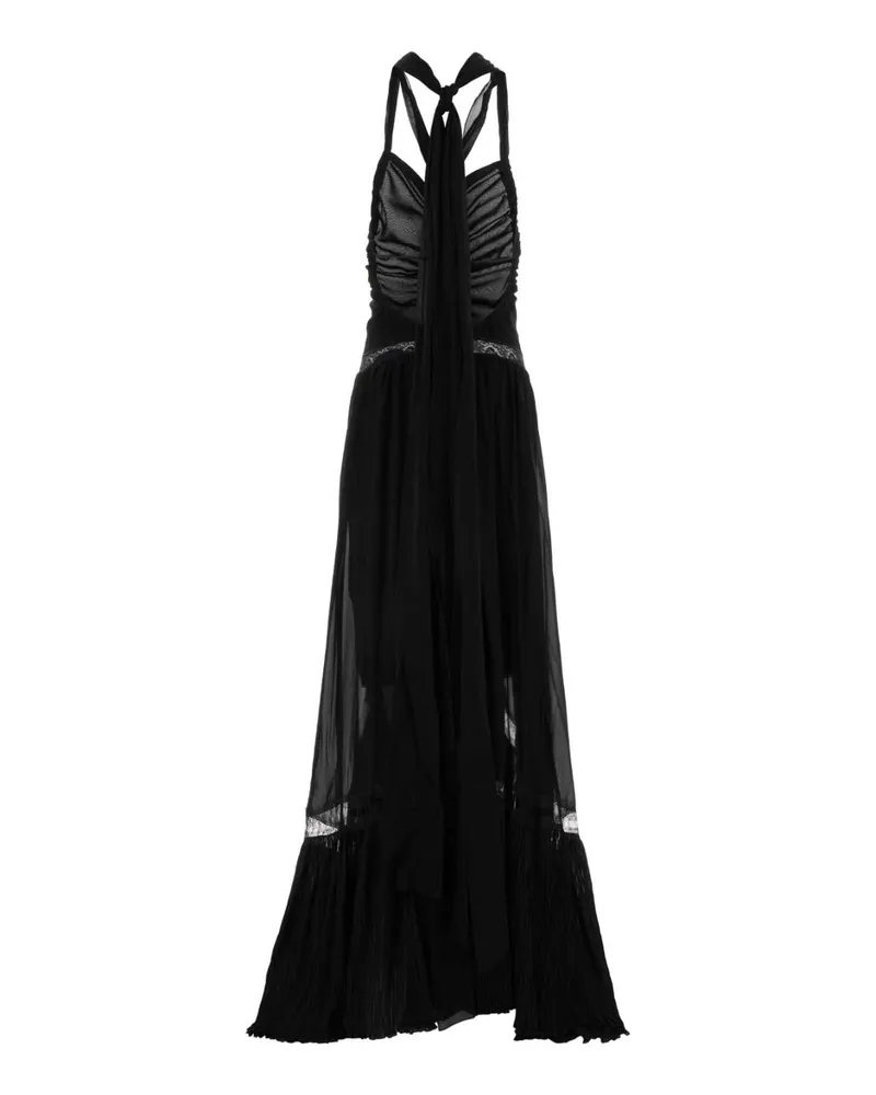 Blumarine Women's Black Georgette Long Dress Abiti Black