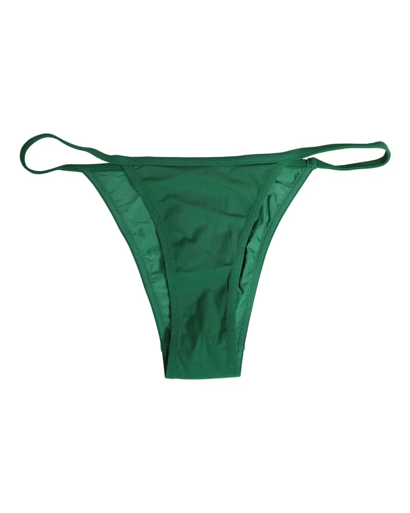 Dolce & Gabbana Women Green Nylon Bottom Beachwear Bikini Swimwear Elastane Clothing Green