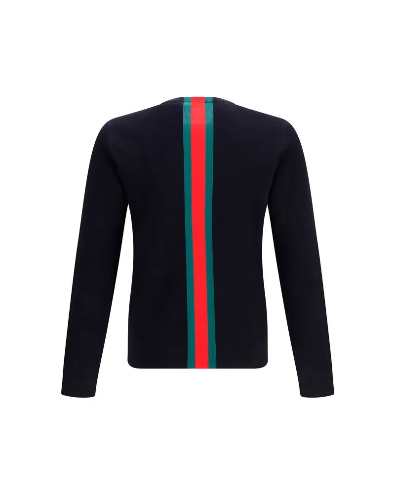 Gucci Men's Blue Cotton Sweatshirt Clothing Navy