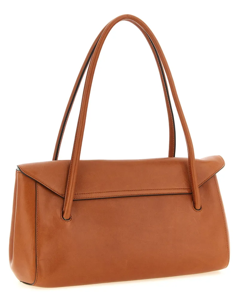Marni Women's Brown Calfskin Shoulder Bag Brown