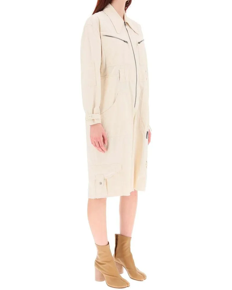 Maison Margiela Women's White Cotton Jumpsuit White