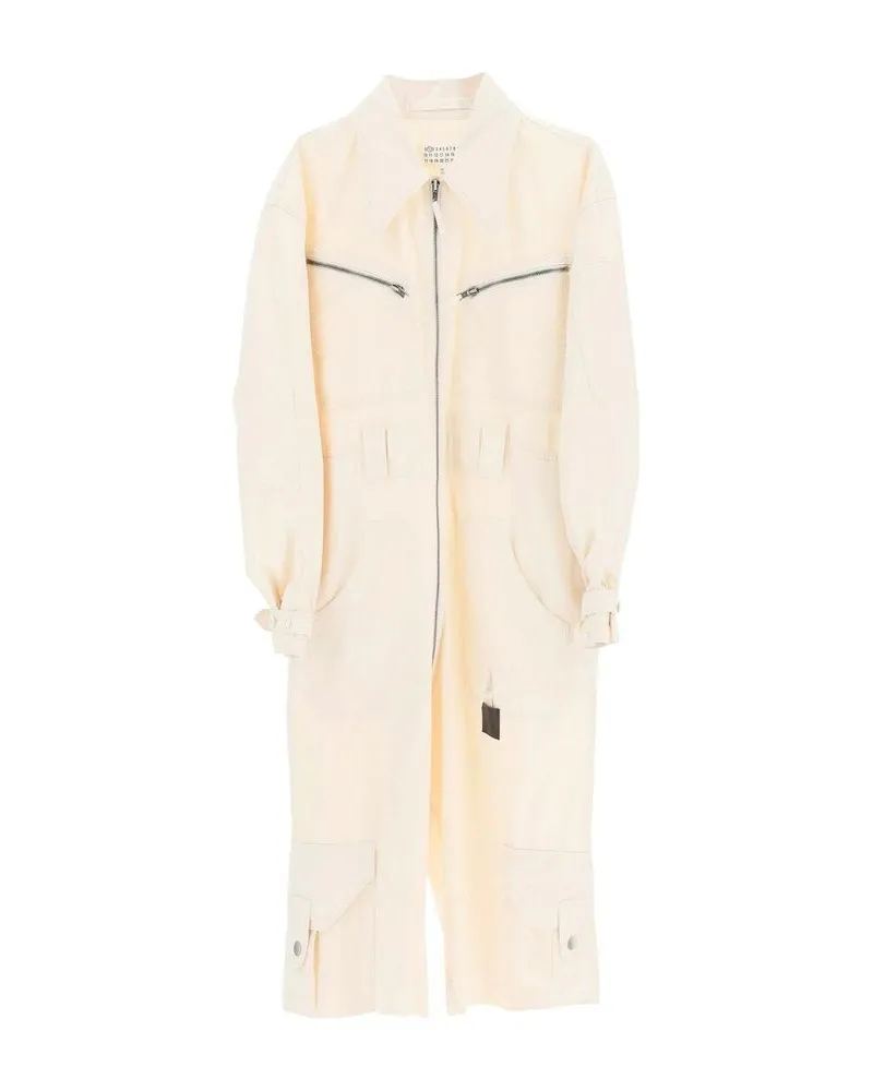Maison Margiela Cotton Utility Coat — White White
