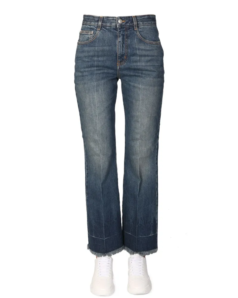 Stella McCartney Cotton-Elastane Denim Jeans — Blue Blue