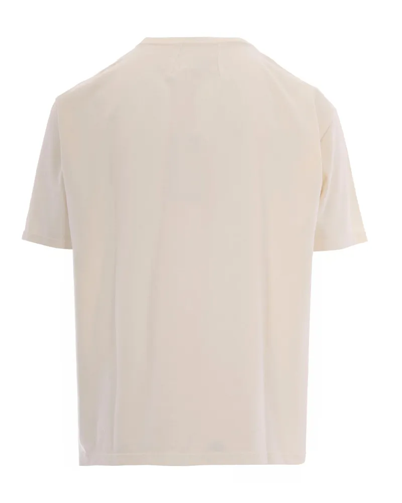 RHUDE Virgin Islands Script Print T-Shirt — White White