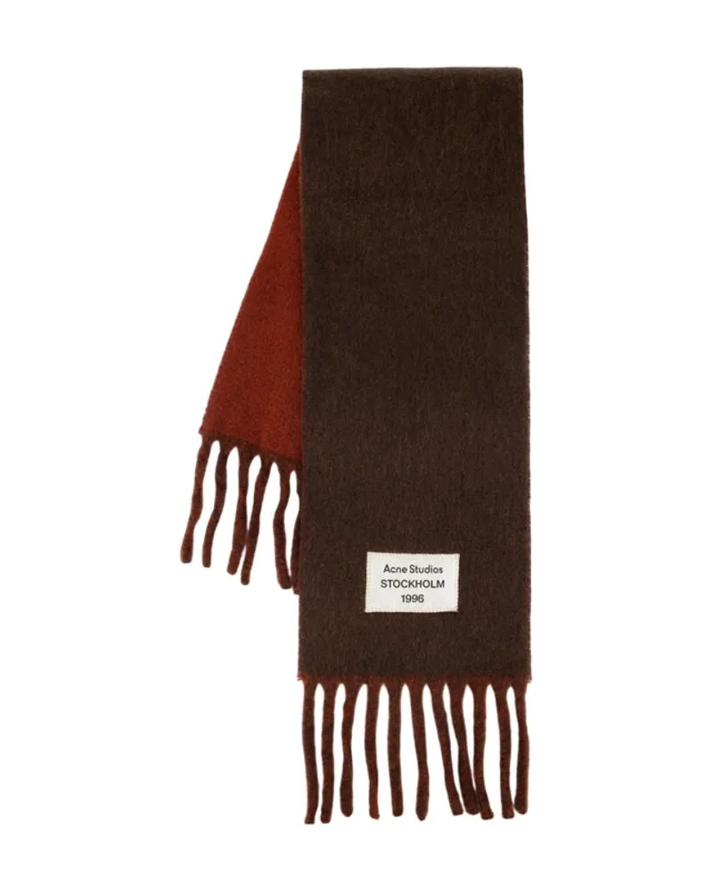 Acne Studios Wool Scarf — Brown Brown