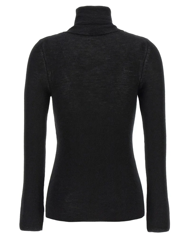 Tom Ford Cashmere and Silk Turtleneck Sweater — Black Black