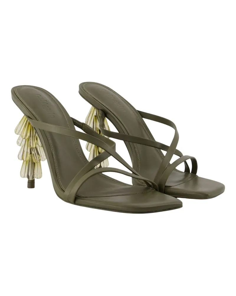 Cult Gaia Women's Sage Pumps -  Leather Green Calfskin Shoes Green