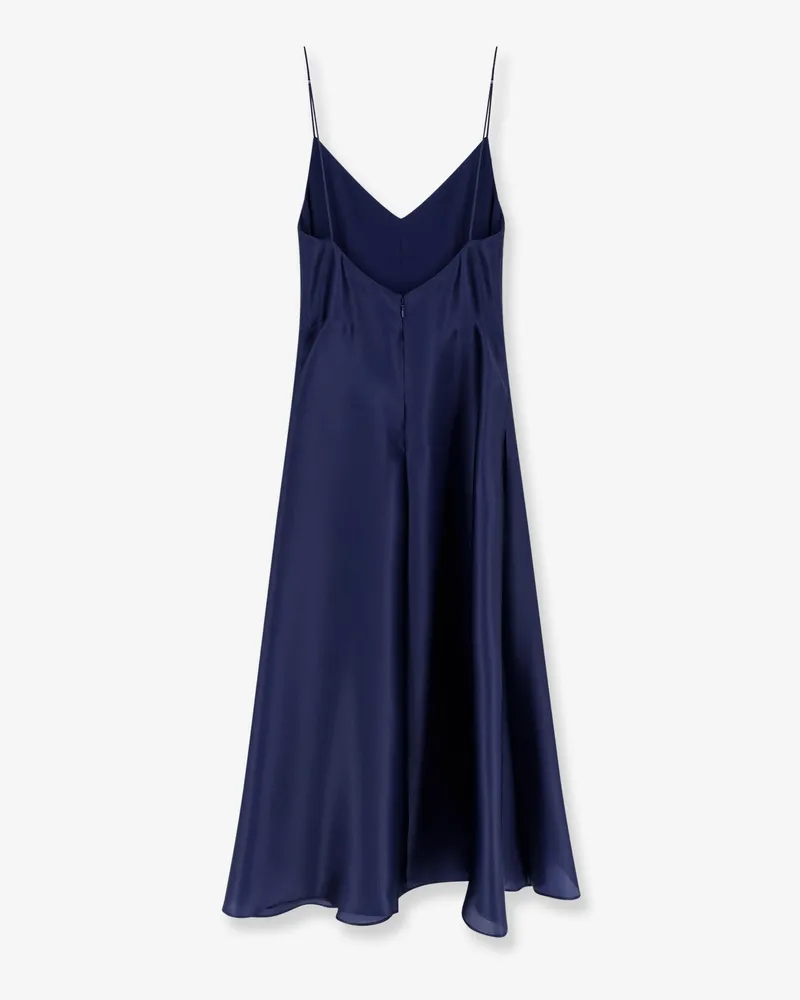 Alberta Ferretti Women's Dress Silk Blue Blue