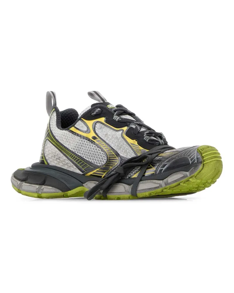 Balenciaga Men's Multicolor Mesh And Rubber 3xl Sneakers Whitegreygreenyel Multicolor