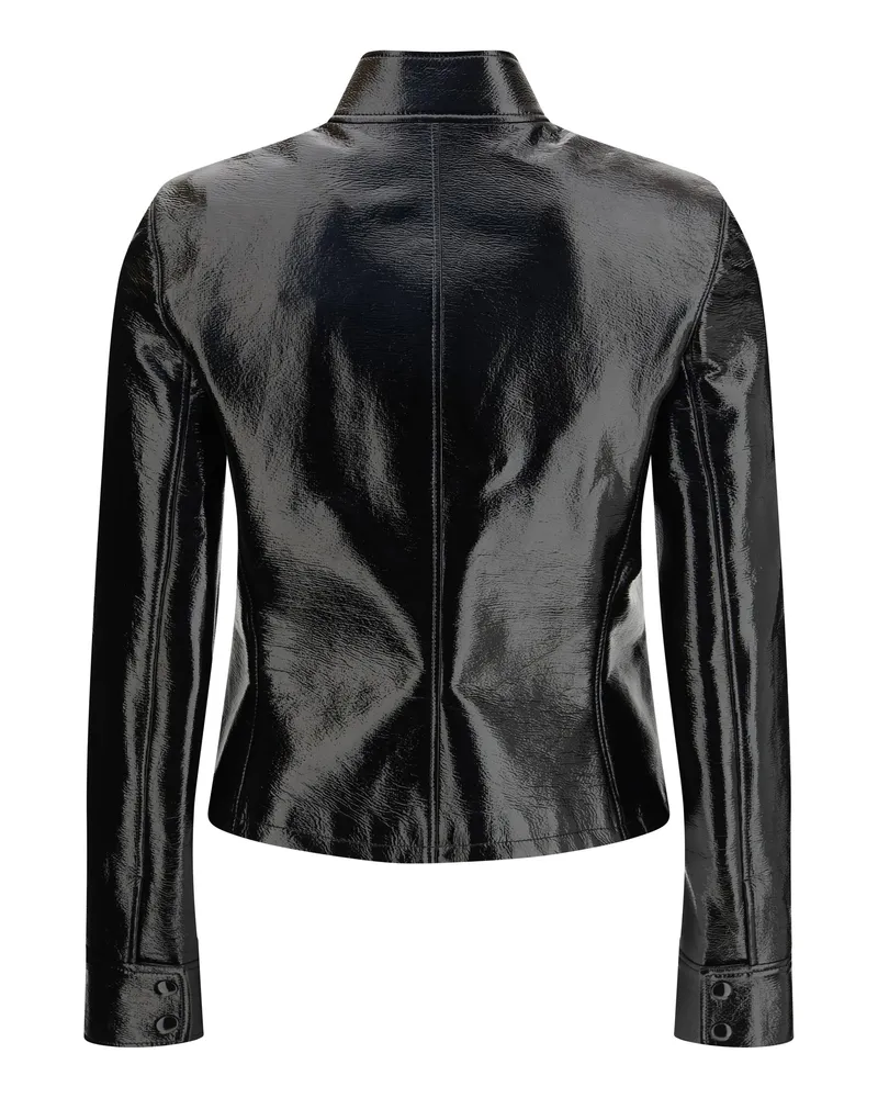 Courrèges Women's City Vinyl Jacket Black Black
