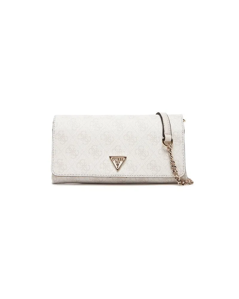 Guess Women's Crossbody Bag Bone Logo Polyurethane - Crossbody-Bags Beige