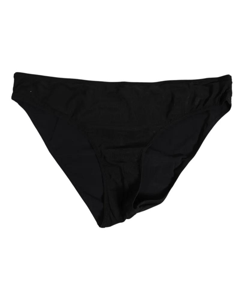 Dolce & Gabbana Black Nylon Stretch Slip Brief Women Underwear 25+pa Clothing Black