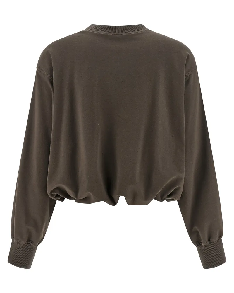 Brunello Cucinelli Women's Brown Cotton Sweatshirt Clothing Brown