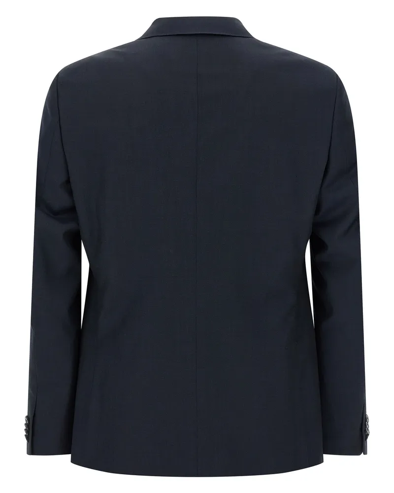 Ermenegildo Zegna Men's Blue Wool Two-Piece Suit Navy