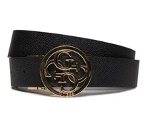 Logo-Embossed Belt — Black