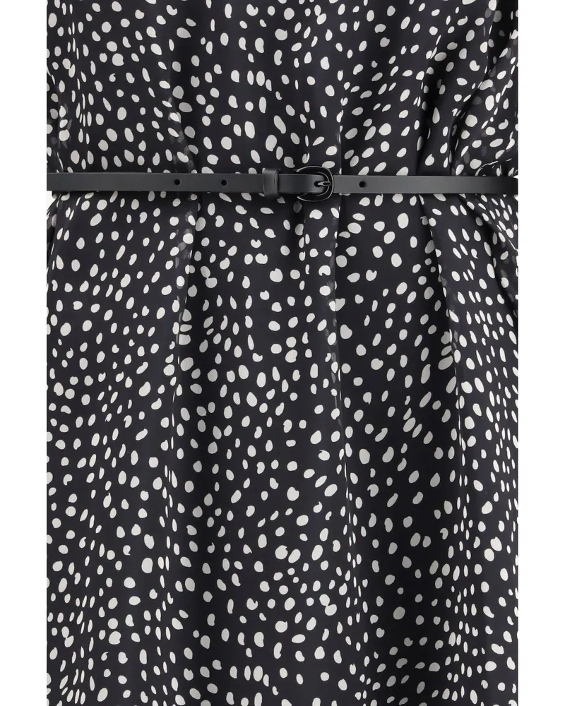 Max Mara Women's Dress Campo Silk Black Outer Black