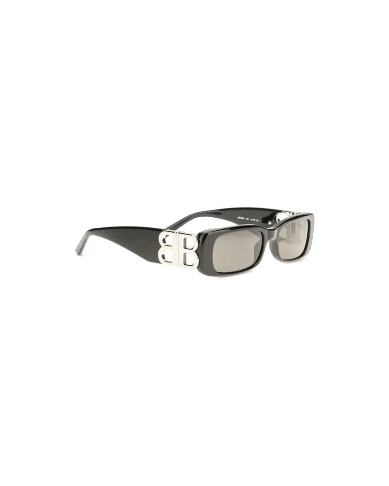 Balenciaga Men's Black Acetate Sunglasses Black