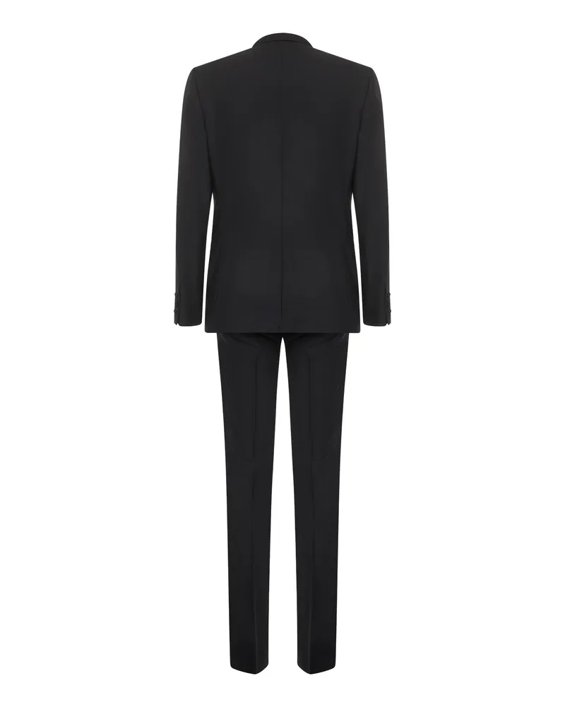 Dolce & Gabbana Men's Tuxedo Suit Martini Black Wool & Silk Virgin Suits Black