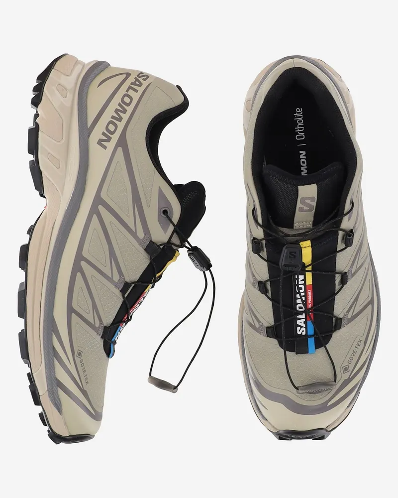 Salomon Unisex Sneakers Xt-6 Gtx Grey Synthetic Trainers Gray