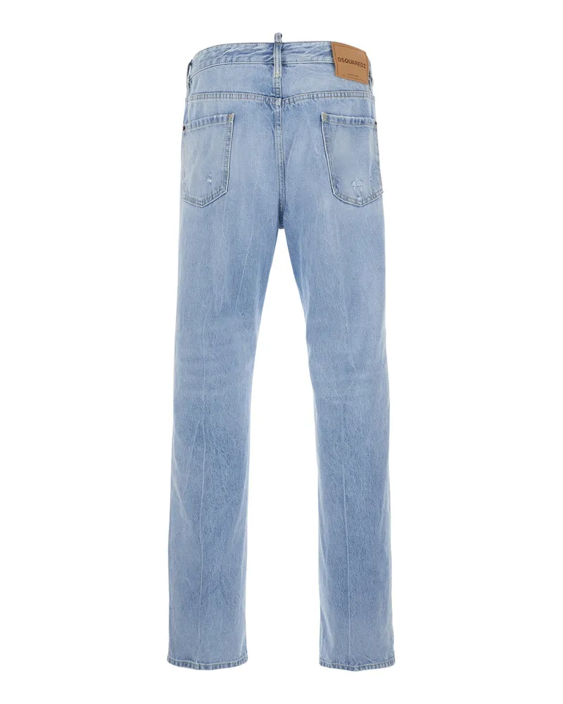 Dsquared2 Men's Jeans 642 Light Blue Cotton Light
