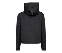 Check Down Jacket — Black