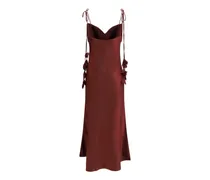 Women's Bordeaux Polyester Cocktail Dress