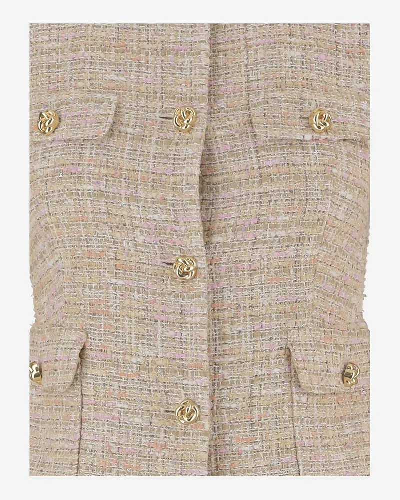 Tagliatore Women's Viscose Blend Jacket Beige Cotton Beige
