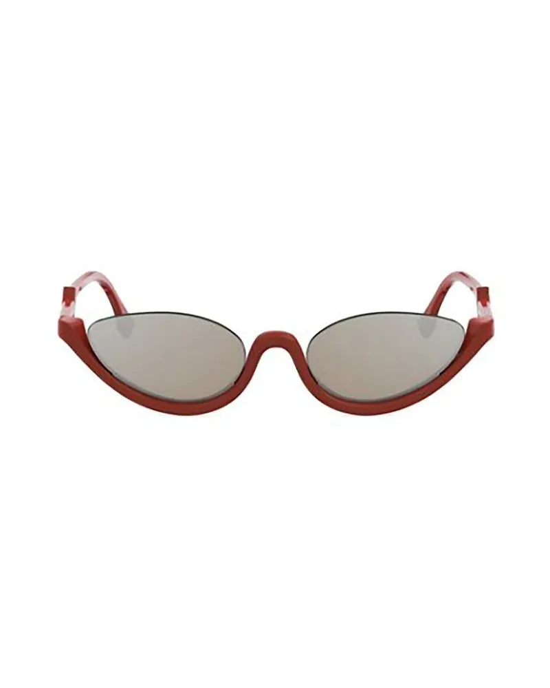 Fendi Women's Sunglasses Shiny Red Acetate Red