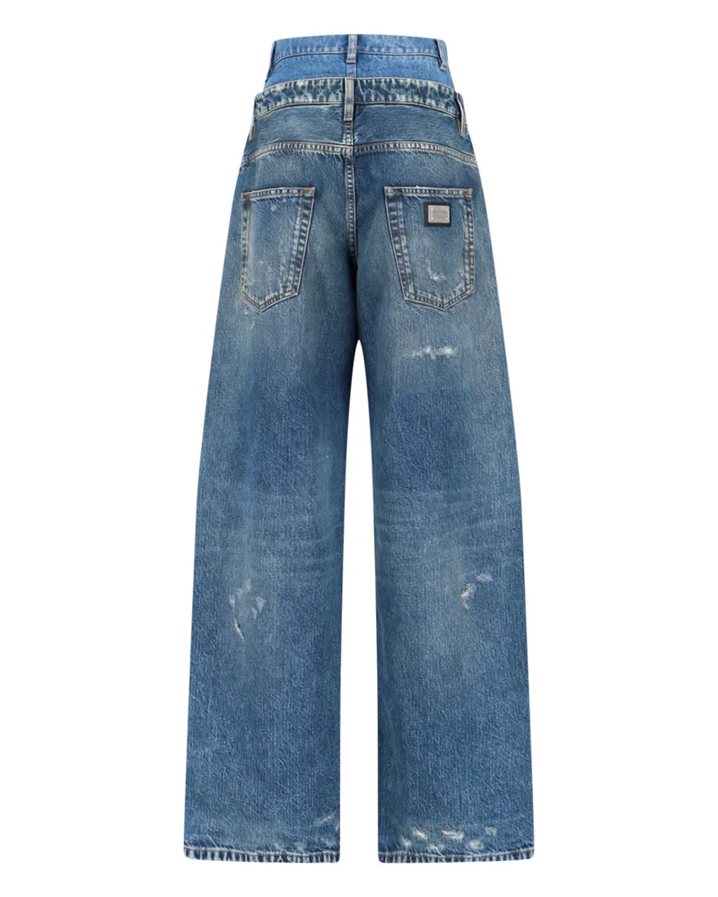 Dolce & Gabbana Women's Jeans Blue Cotton Blue