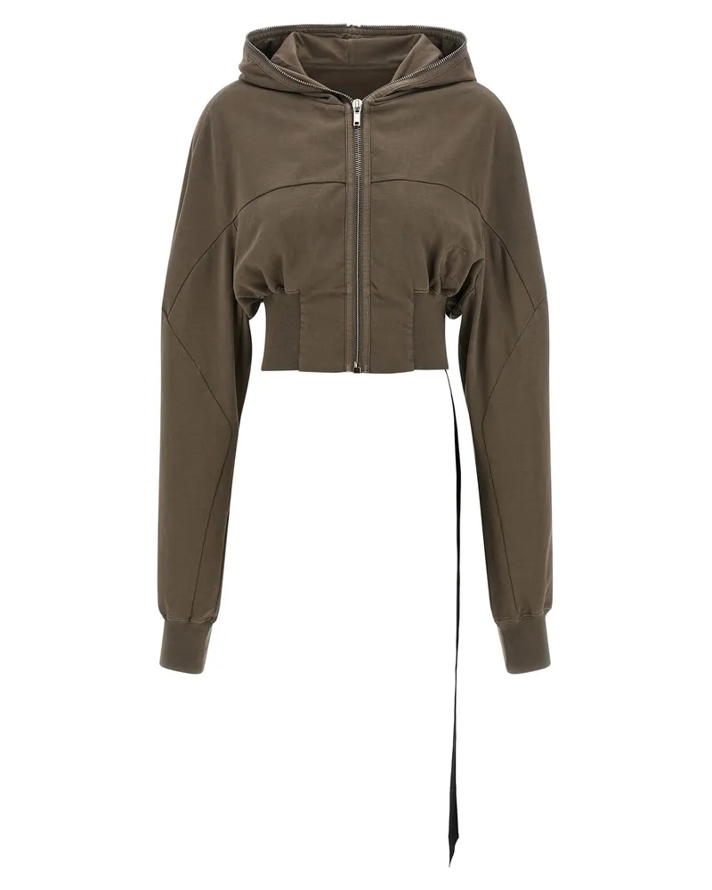 DRKSHDW by Rick Owens Collage Gimp Hoodie — Khaki Khaki