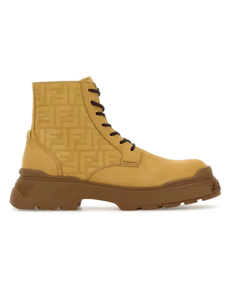Fendi 7u1826aqzh F1qpy Ocra+ocra Stivali Boot Yellow
