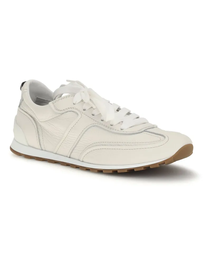 Brunello Cucinelli Women's Leather Sneakers Butter Beige
