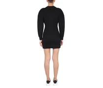 Cocoon Sleeve Mini Dress — Black