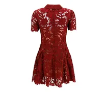 Women's Bordeaux Polyester Cocktail Dress