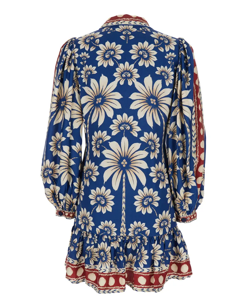 FARM Rio Women's Midi Dress Luna Blue Viscose Blue