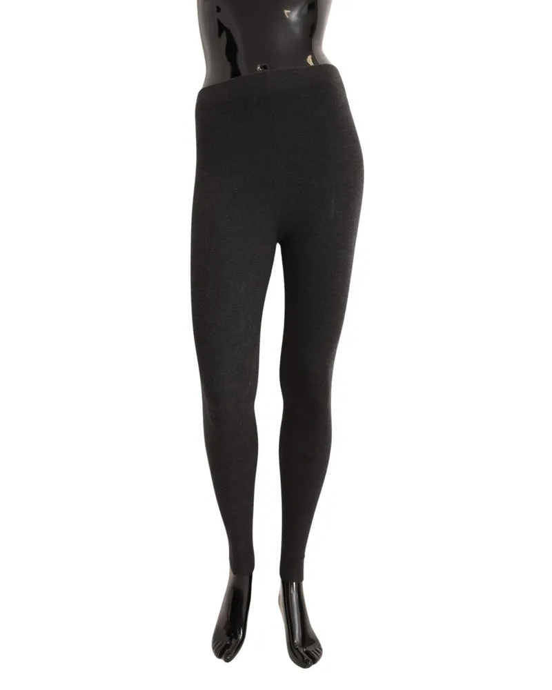 Dolce & Gabbana Women Gray Cashmere Tights Stocking Socks Clothing Gray