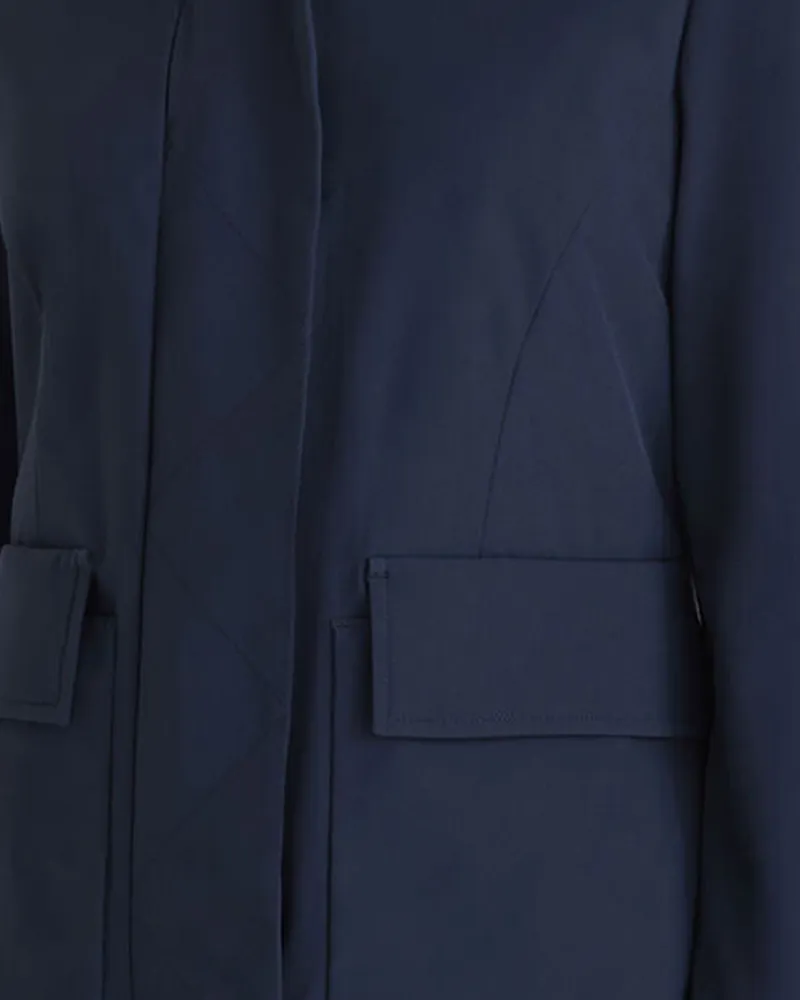 Peuterey Women's Jacket Graphite Blue Polyester Navy