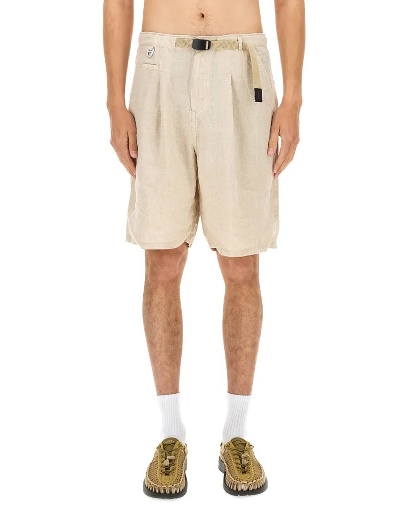 Undercover 100% Linen Shorts — Beige Beige