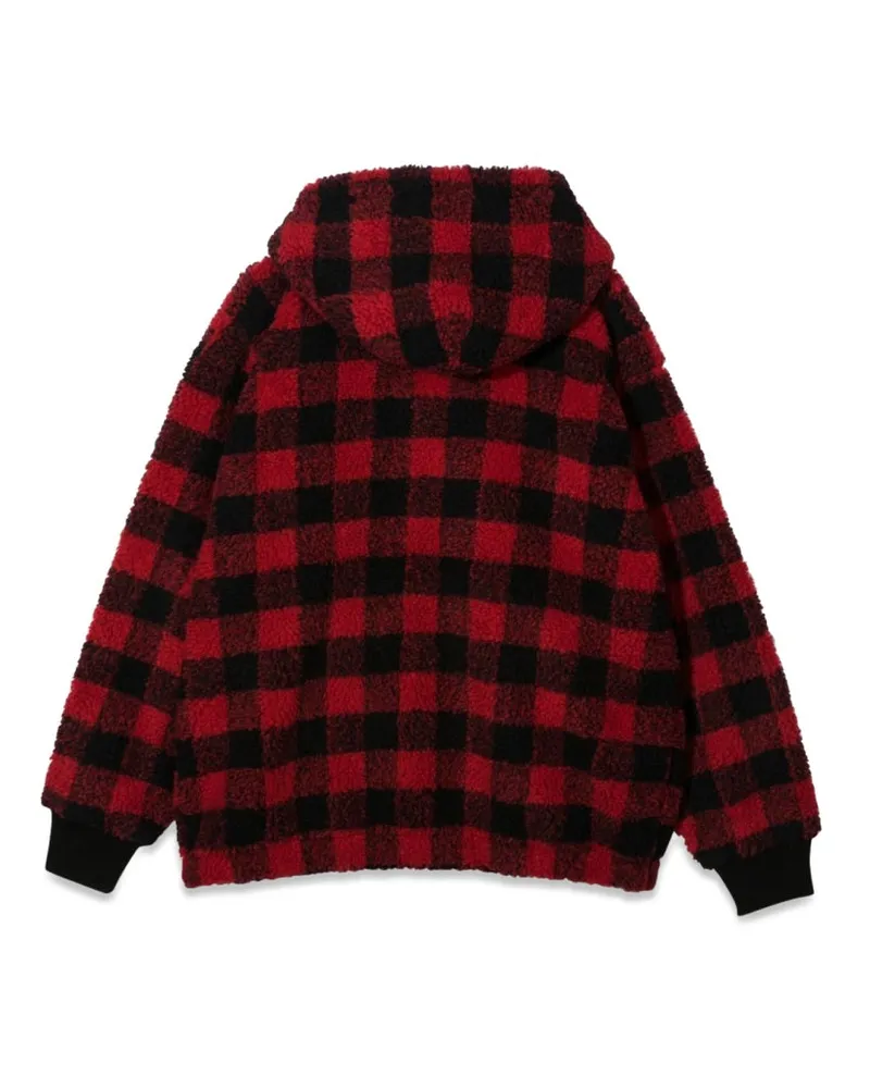 Dsquared2 Plaid Polyester Hoodie — Multicolor Multicolor